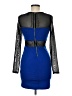 Forever 21 Color Block Blue Cocktail Dress Size M - photo 2