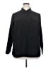 Notations 100% Polyester Solid Black Long Sleeve Blouse Size 2X - photo 1