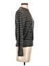 Equipment Stripes Gray Turtleneck Sweater Size S - photo 4