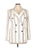 Max Mara Stripes Ivory Brown Blazer Size 14 - photo 1