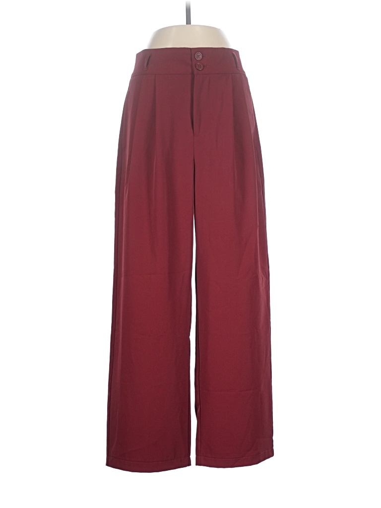 Pre-owned Halara Casual Pants In Burgundy