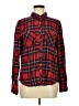 Maurices Plaid Red Long Sleeve Button-Down Shirt Size M - photo 1