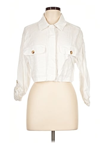 Love Tree 3/4 Sleeve Button-Down Shirt (view 1)