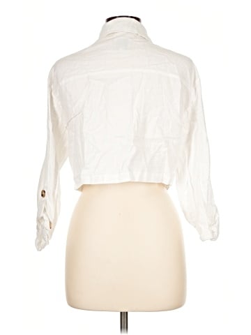 Love Tree 3/4 Sleeve Button-Down Shirt (view 2)