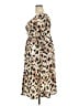 Torrid 100% Rayon Animal Print Tan Casual Dress Size 2X Plus (2) - photo 5