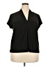 Buffalo by David Bitton Black Short Sleeve Blouse Size XXL - photo 1