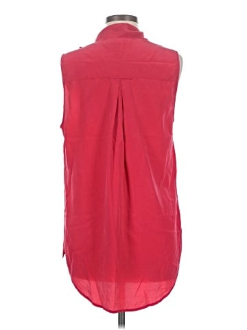 BCBGMAXAZRIA Sleeveless Silk Top (view 2)
