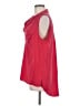 BCBGMAXAZRIA 100% Silk Red Sleeveless Silk Top Size M - photo 5