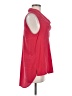 BCBGMAXAZRIA 100% Silk Red Sleeveless Silk Top Size M - photo 4