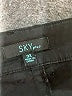 Sky Solid Black Khaki Shorts Size 3X - photo 3
