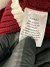 Derek Heart Color Block Burgundy Pullover Sweater Size S - photo 8