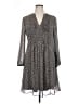 MSK Animal Print Gray Casual Dress Size 14 - photo 1