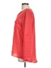 Monteau 100% Polyester Orange Long Sleeve Blouse Size L - photo 5