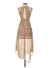 BCBGeneration Paisley Floral Pink Tan Casual Dress Size 0 - photo 2