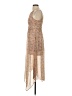 BCBGeneration Paisley Floral Pink Tan Casual Dress Size 0 - photo 5