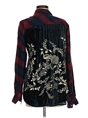 Tolani Long Sleeve Button-Down Shirt (view 2)
