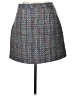 Aqua 100% Polyester Tweed Gray Casual Skirt Size L - photo 2