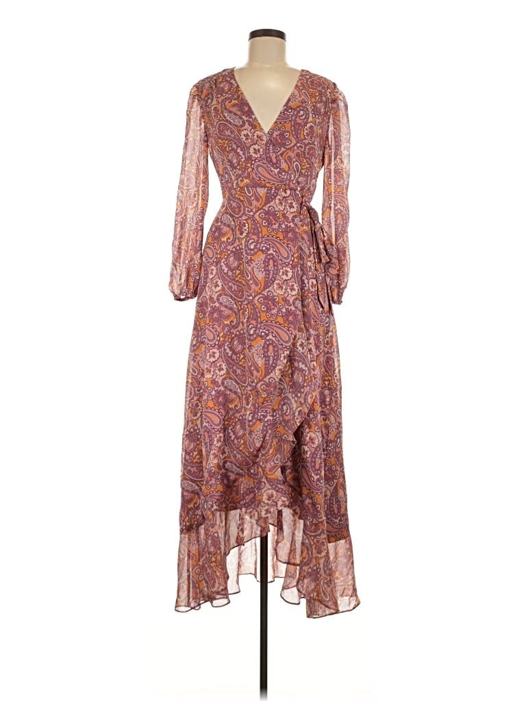 Pre-owned En Creme Cocktail Dress In Brown