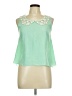 Pinky 100% Polyester Green Sleeveless Blouse Size M - photo 1