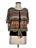 Unbranded 100% Polyester Brown Short Sleeve Blouse Size M (petite) - photo 1