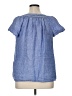 Talbots 100% Linen Blue Short Sleeve Blouse Size 1X Petite - photo 2
