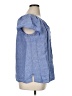 Talbots 100% Linen Blue Short Sleeve Blouse Size 1X Petite - photo 4