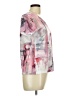 Milano 100% Polyester Graphic Pink Short Sleeve Blouse Size M - photo 4