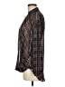 Bishop + Young Argyle Black Long Sleeve Blouse Size M - photo 5