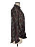 Bishop + Young Argyle Black Long Sleeve Blouse Size M - photo 4