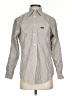 Faconnable 100% Cotton Stripes Silver Long Sleeve Button-Down Shirt Size XS - photo 1