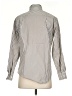 Faconnable 100% Cotton Stripes Silver Long Sleeve Button-Down Shirt Size XS - photo 2