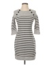 Three Dots Stripes Gray Casual Dress Size XS - photo 1