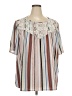 Cure Tan Short Sleeve Blouse Size 3XL - photo 1