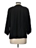 Moda International 100% Silk Black 3/4 Sleeve Silk Top Size L - photo 2