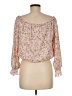 LUCCA 100% Polyester Pink Long Sleeve Blouse Size M - photo 2