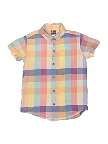 Tea Short Sleeve Button-Down Shirt (view 1)