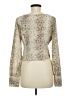 Leith 100% Polyester Ivory Long Sleeve Blouse Size M - photo 2