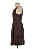 Deletta Animal Print Brown Casual Dress Size XS - photo 5