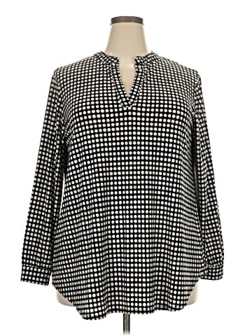 Anne Klein Long Sleeve Blouse (view 1)