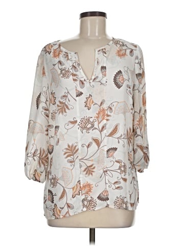7th Avenue Design Studio New York & Company 3/4 Sleeve Blouse (view 1)