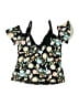 Kenneth Cole REACTION Floral Black Swimsuit Top Size 1X - photo 2