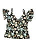 Kenneth Cole REACTION Floral Black Swimsuit Top Size 1X - photo 1