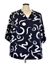 BLOOMCHIC Blue 3/4 Sleeve Blouse Size 22 - photo 1