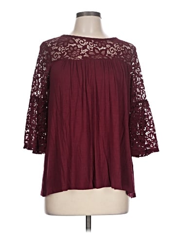 Green Envelope 3/4 Sleeve Blouse (view 1)