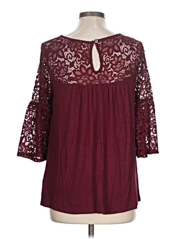 Green Envelope 3/4 Sleeve Blouse (view 2)