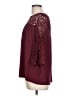 Green Envelope Burgundy 3/4 Sleeve Blouse Size L - photo 5