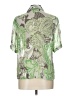Gerry Weber 100% Polyester Paisley Green Short Sleeve Blouse Size UK 16 / US 12 - photo 2