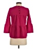 J.Crew Pink 3/4 Sleeve Top Size XXS - photo 2
