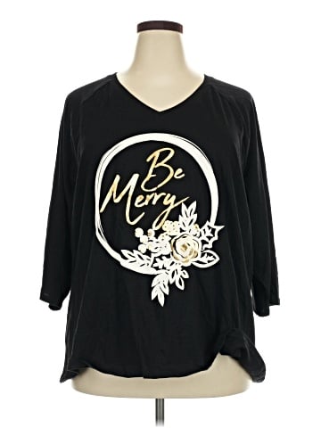 St. John's Bay 3/4 Sleeve T-Shirt (view 1)