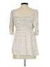 Ingrid + Isabel Stripes Ivory 3/4 Sleeve Top Size L - photo 2